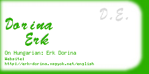 dorina erk business card